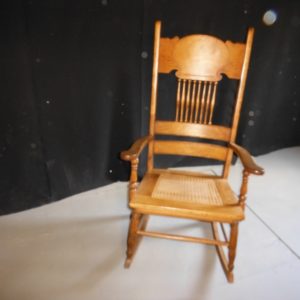 Awesome Maple Rocking Chair with Cane Seat
