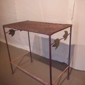 <font color=red>SOLD</font> – Wicker & Metal Table