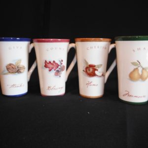 <font color=red>SOLD</font> - 4 Ceramic Homestead Mug Set