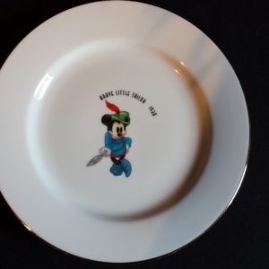 Mickey Mouse Plate - Brave Little Tailor