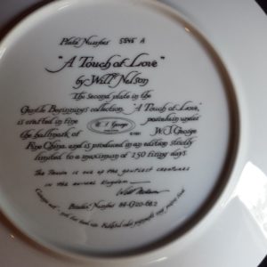 Collector Plate – A Touch of Love - WS George "Gentle Beginnings" Collection