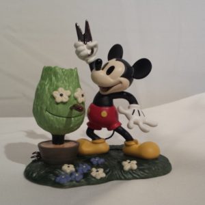 <font color=red>SOLD</font> - Mickey Cuts Up Figurine - A Little Off The Top