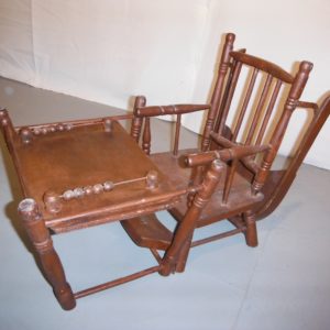 Wood High Chair (Transforms into a Playpen)