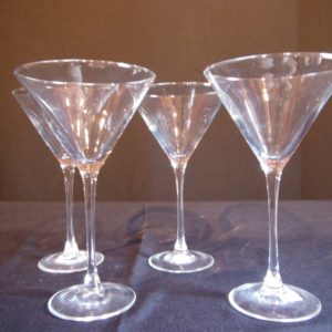 4 Martini Glasses
